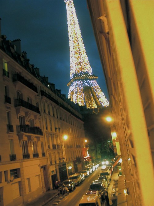 Paris at night, Via French Kitchen in America.